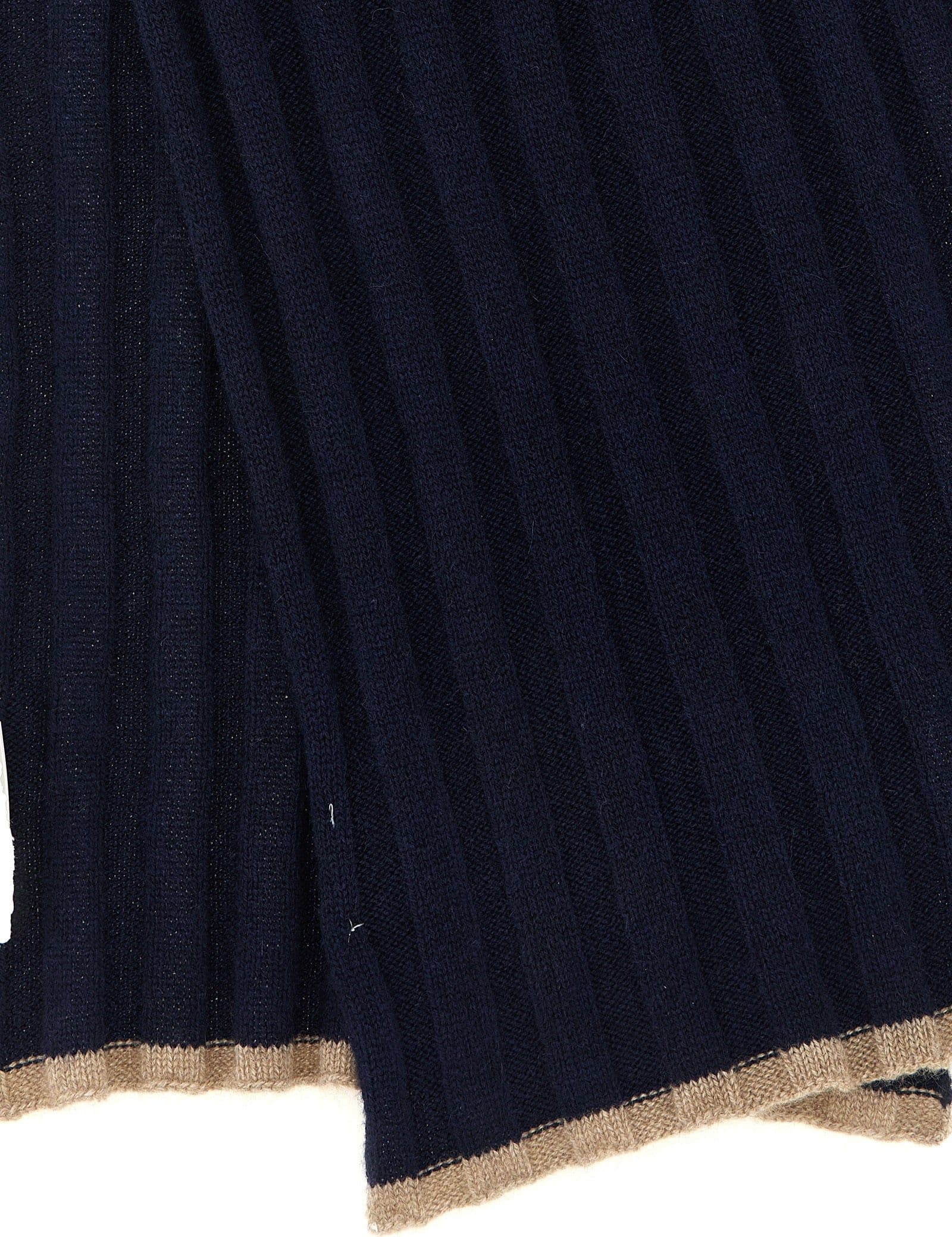 Brunello Cucinelli Blue Cashmere Scarf - 3