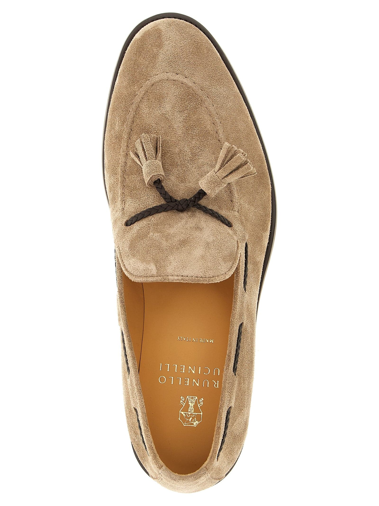Brunello Cucinelli Brown Calfskin Slip-On Loafers - 4
