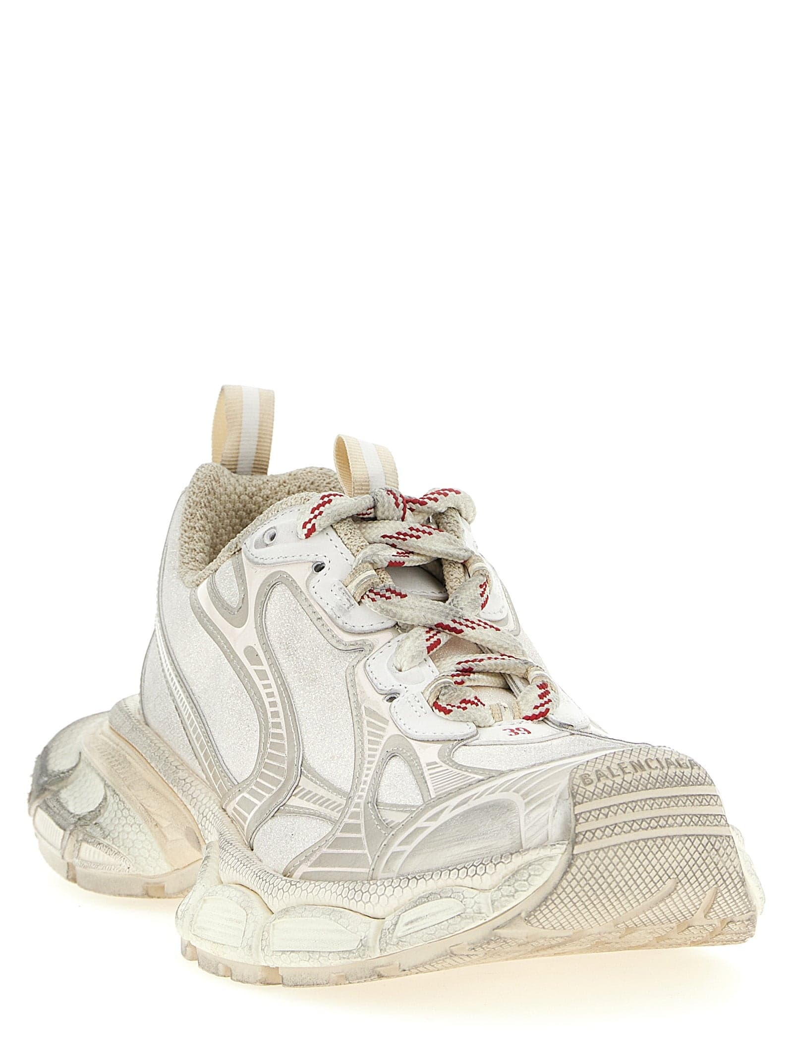 Balenciaga Silver Polyethylene Athletic Sneakers - 2