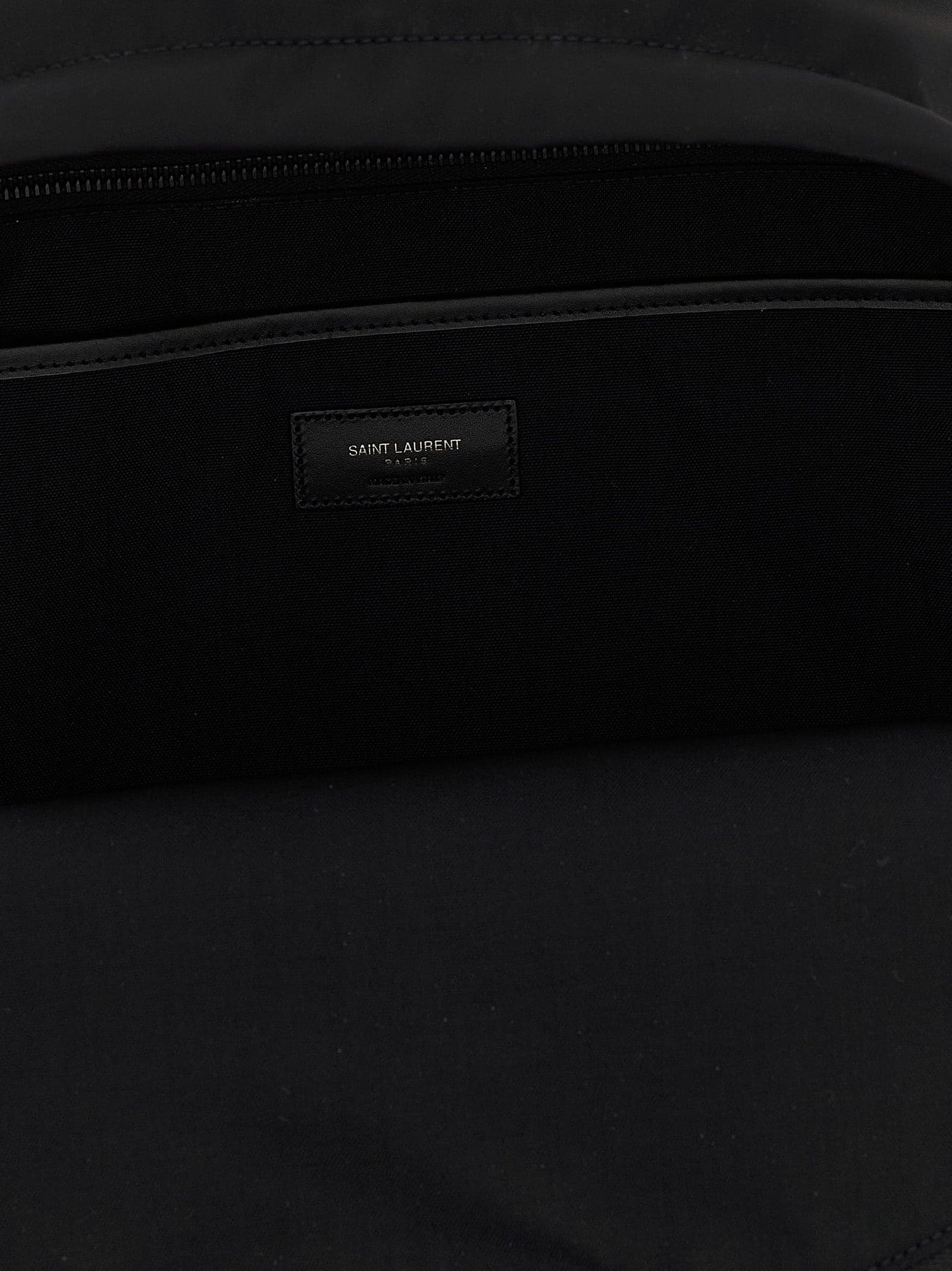 Saint Laurent Black Polyamide Backpack - 4
