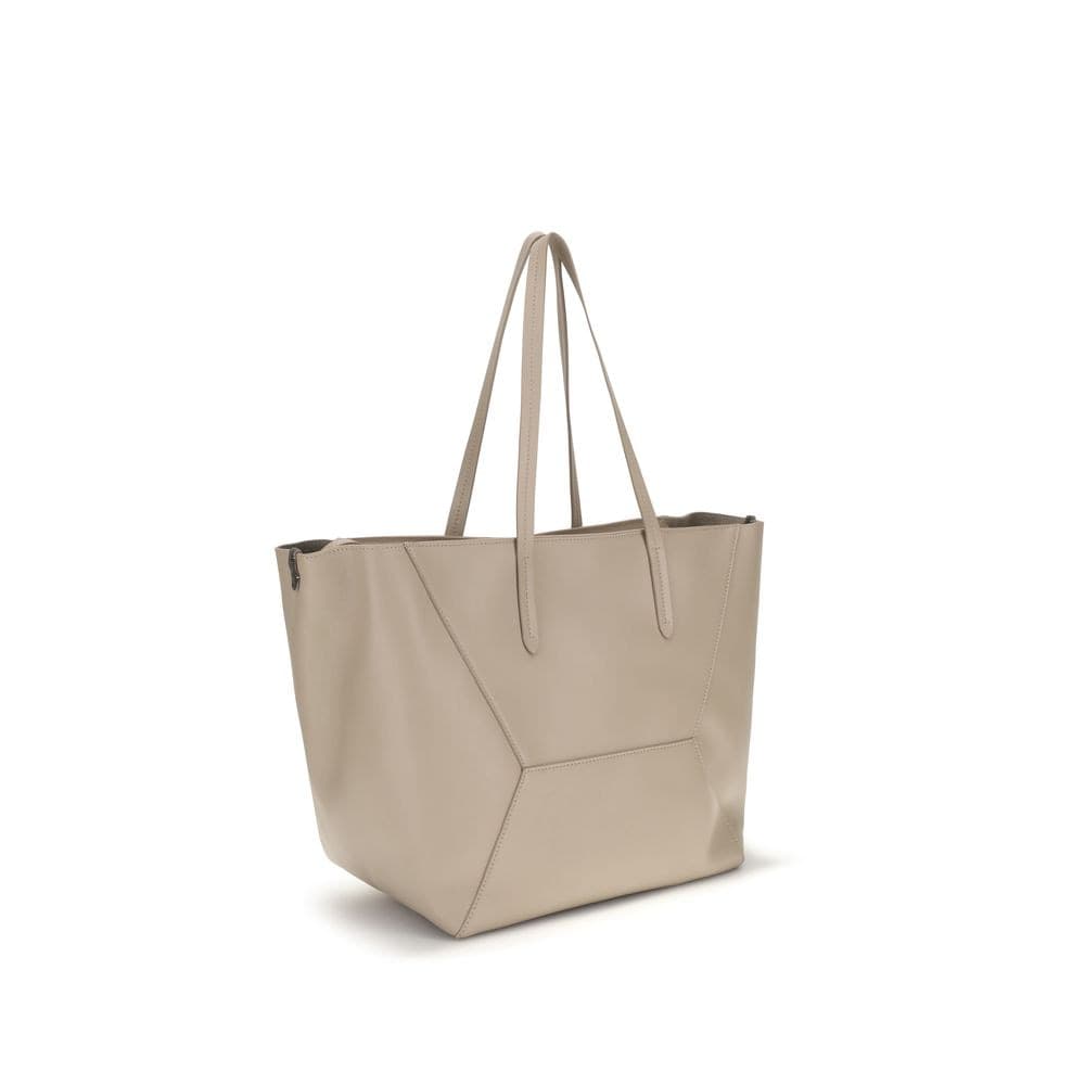 Brunello Cucinelli Beige Calf Leather Bos Taurus Shoulder Bag - 3