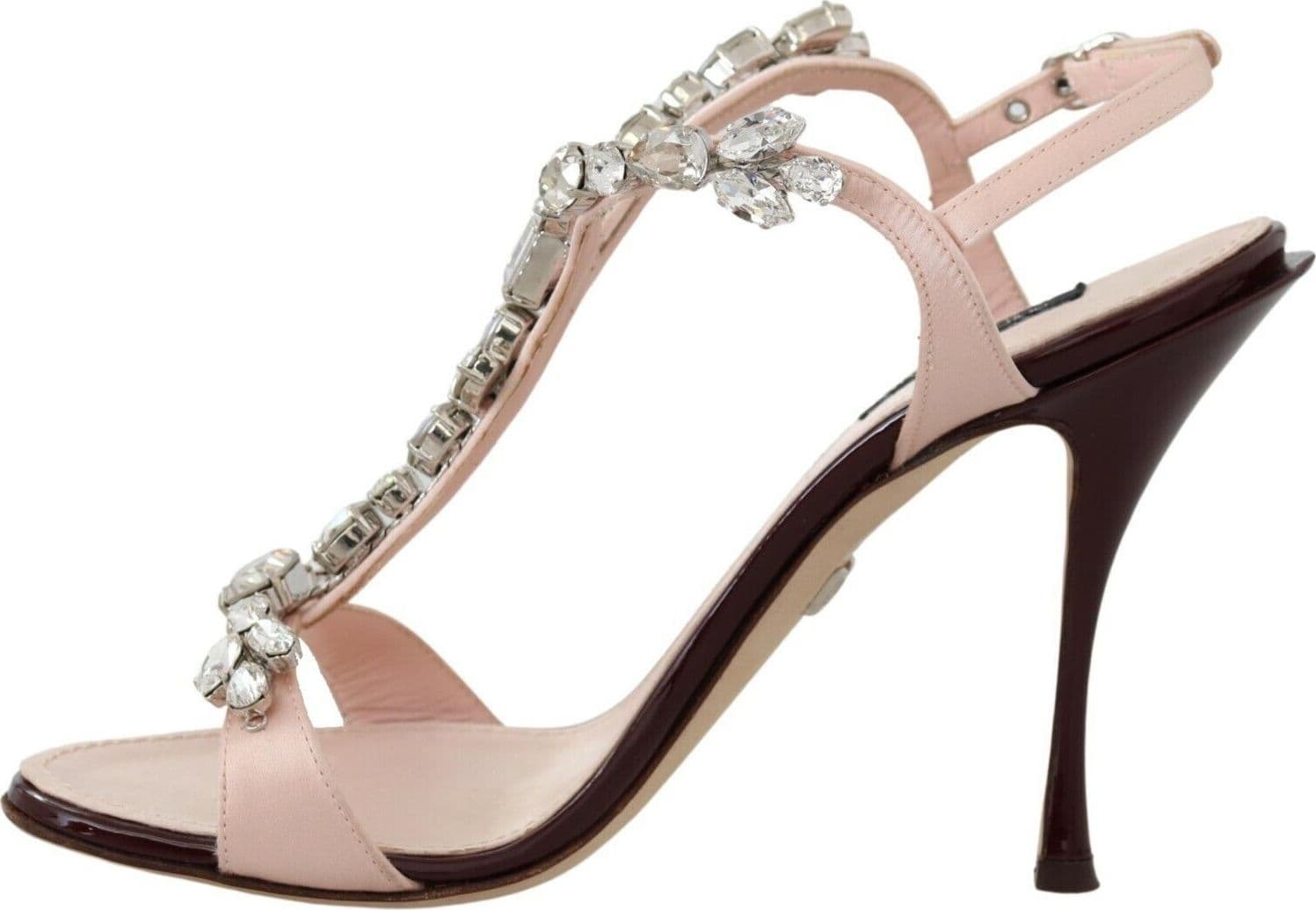 Dolce & Gabbana Pink Crystals Heels Keira Sandals - 2