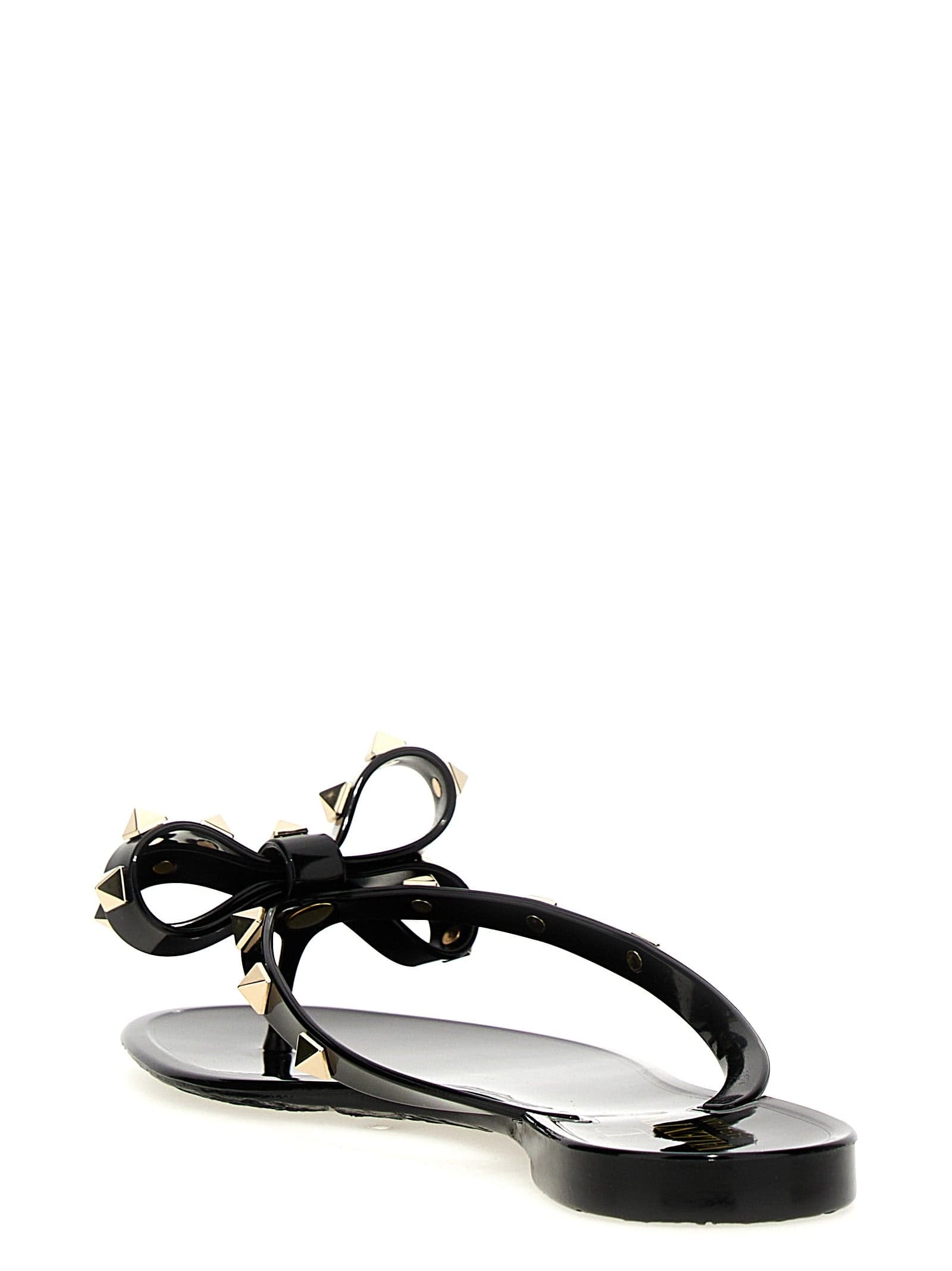 Valentino Garavani Black PVC Slides - 3