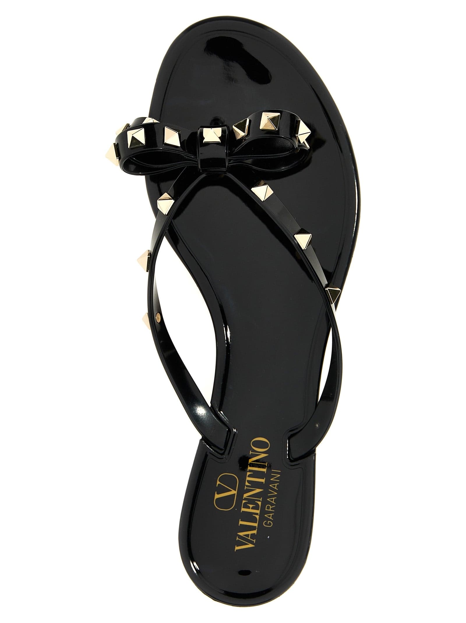Valentino Garavani Black PVC Slides - 4