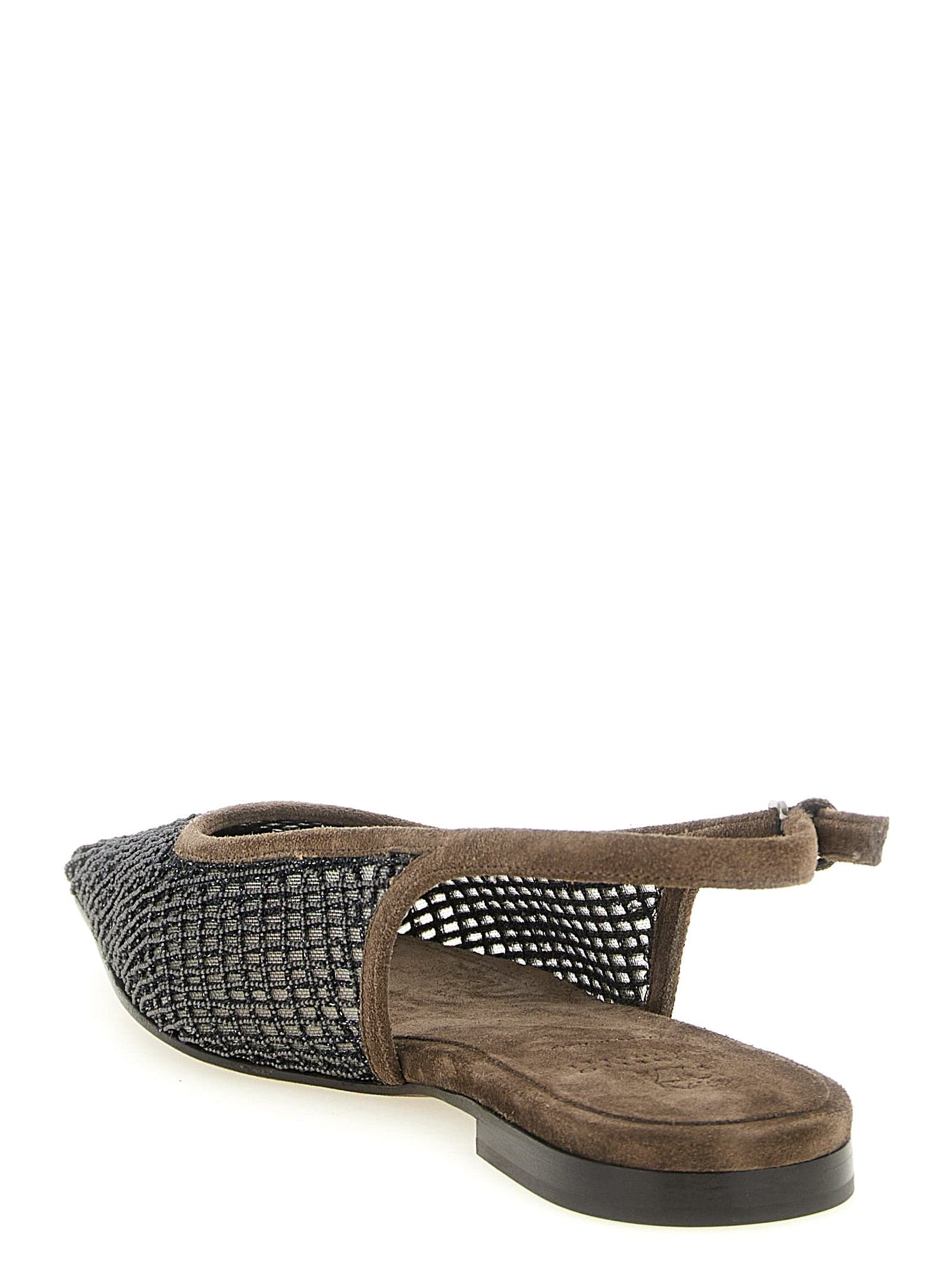 Brunello Cucinelli Brown Calfskin Ballet Flats - 3