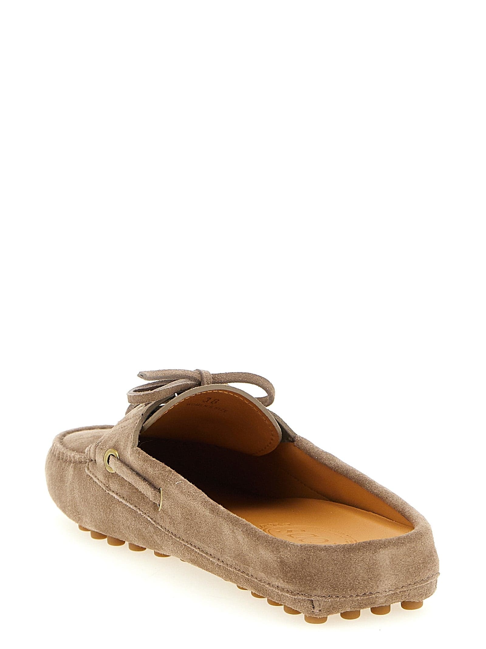 Tod's Beige Calfskin Flats - 3