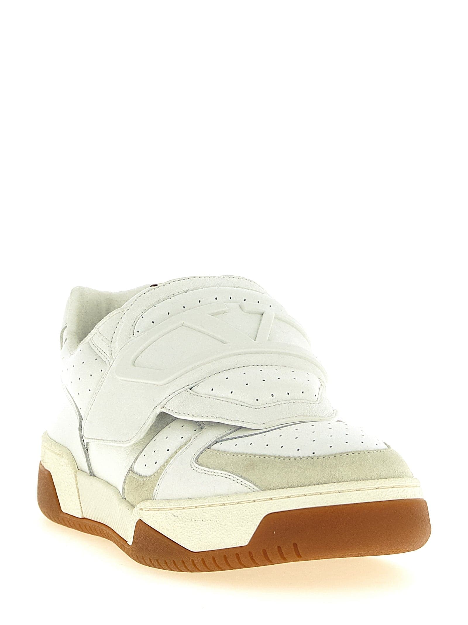 Valentino Garavani White Leather Athletic Sneakers - 2