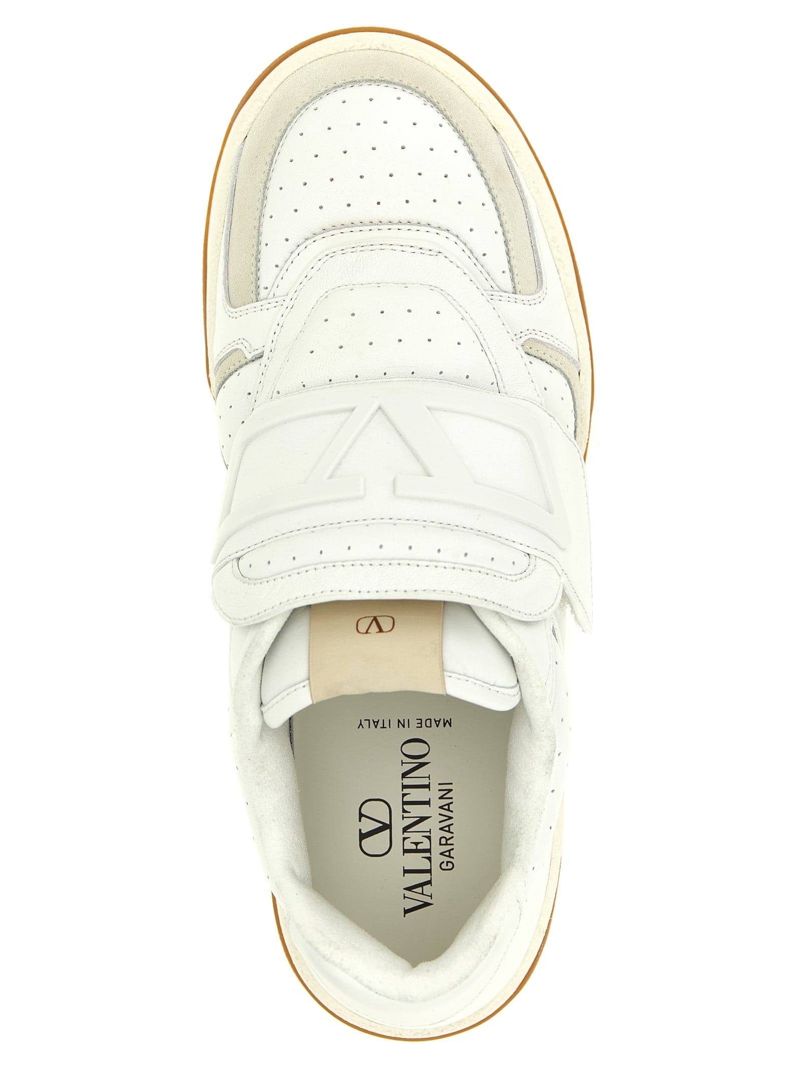 Valentino Garavani White Leather Athletic Sneakers - 4