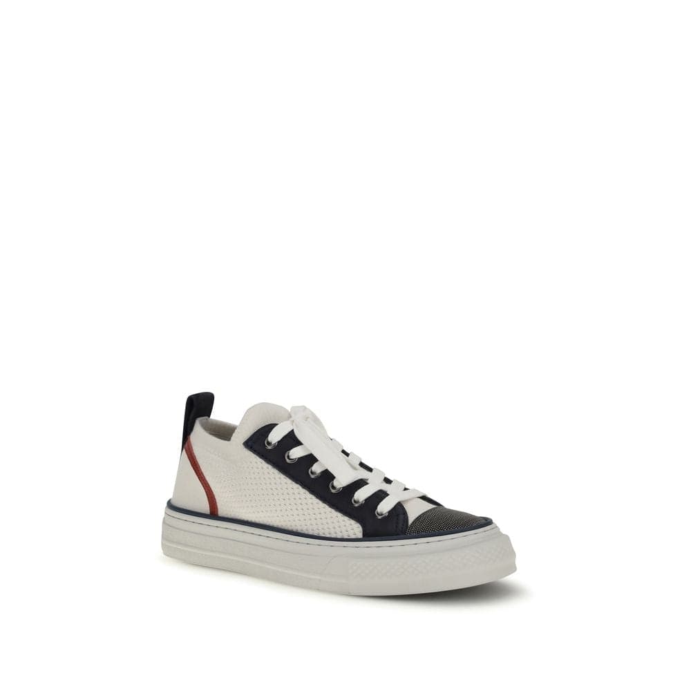 Brunello Cucinelli Multicolor Cotton Low Top Sneakers - 2