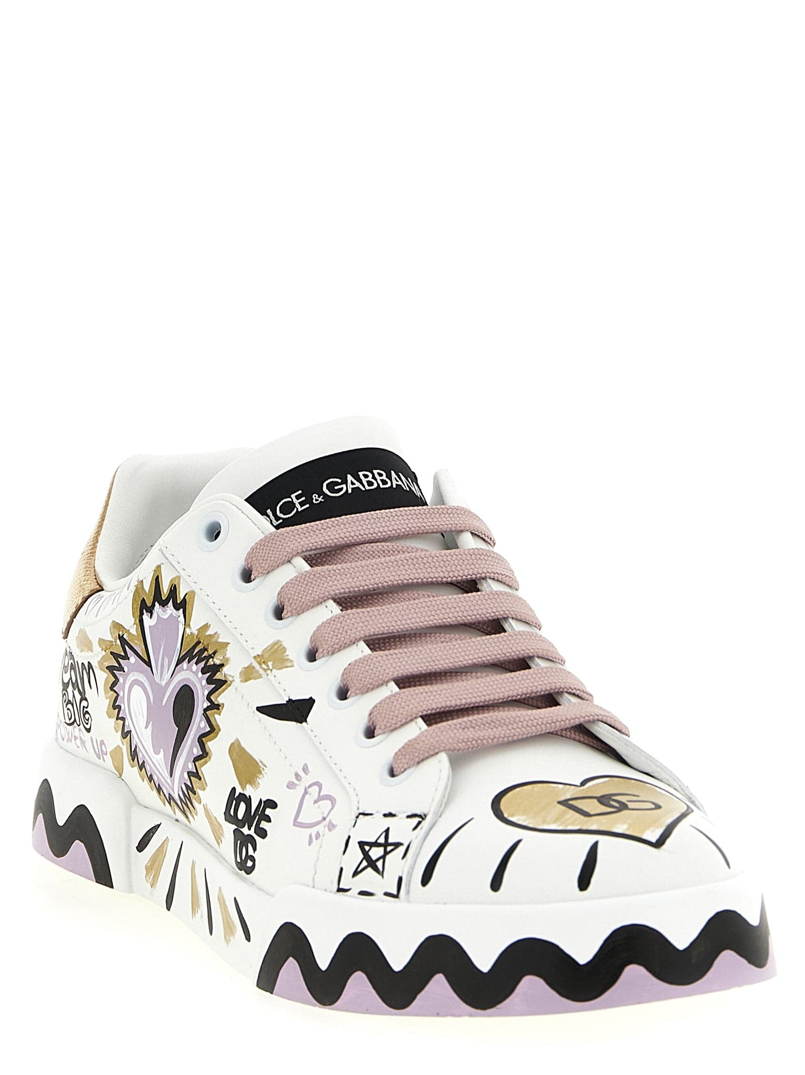 Dolce & Gabbana Multicolor Calfskin Low Top Sneakers - 2