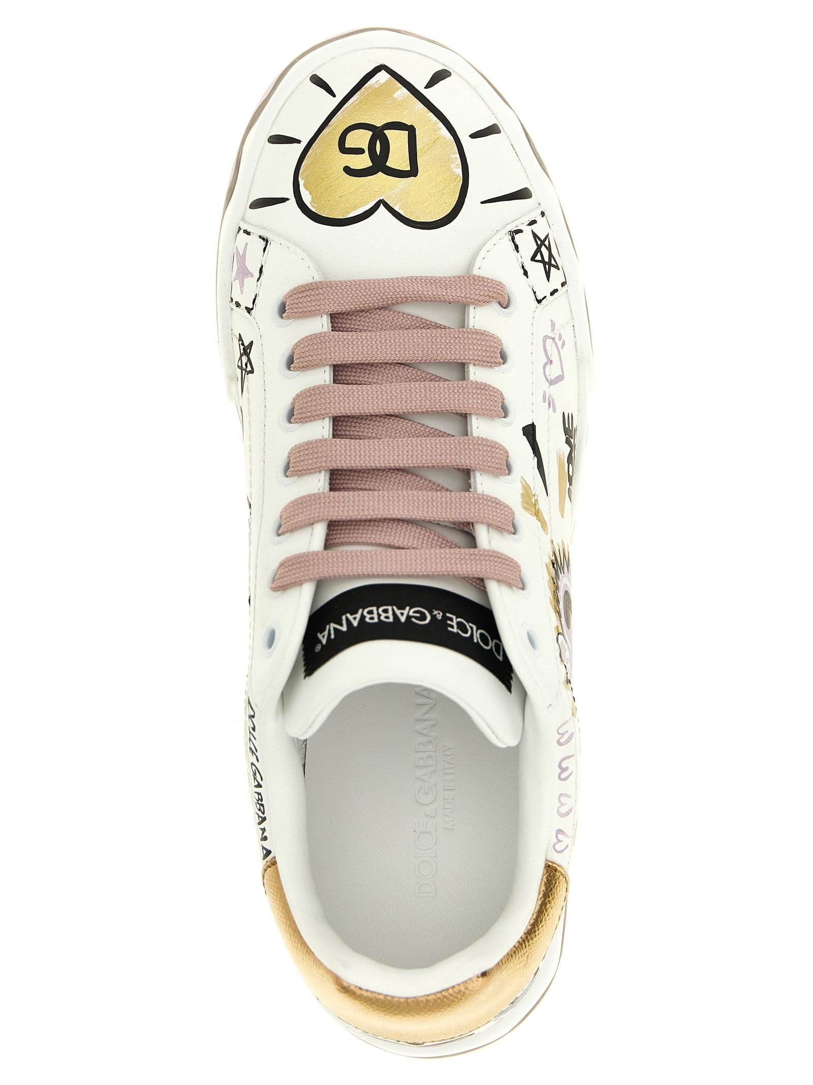 Dolce & Gabbana Multicolor Calfskin Low Top Sneakers - 4