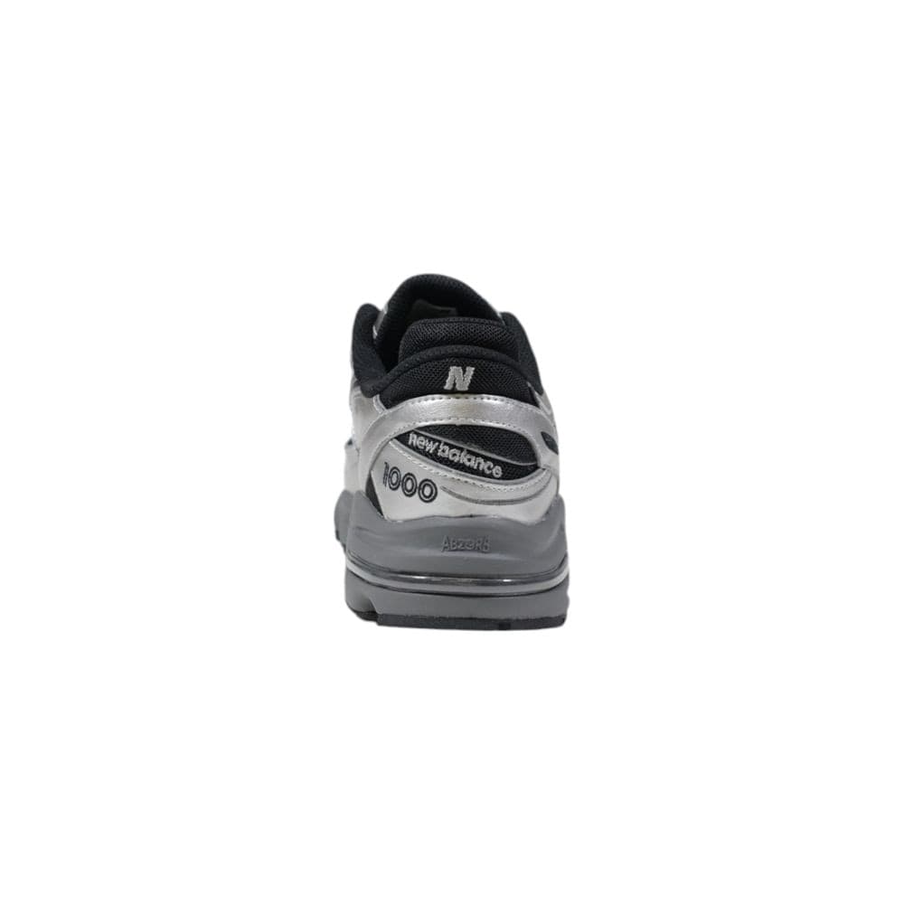 New Balance Silver Synthetic Athletic Sneakers - 4