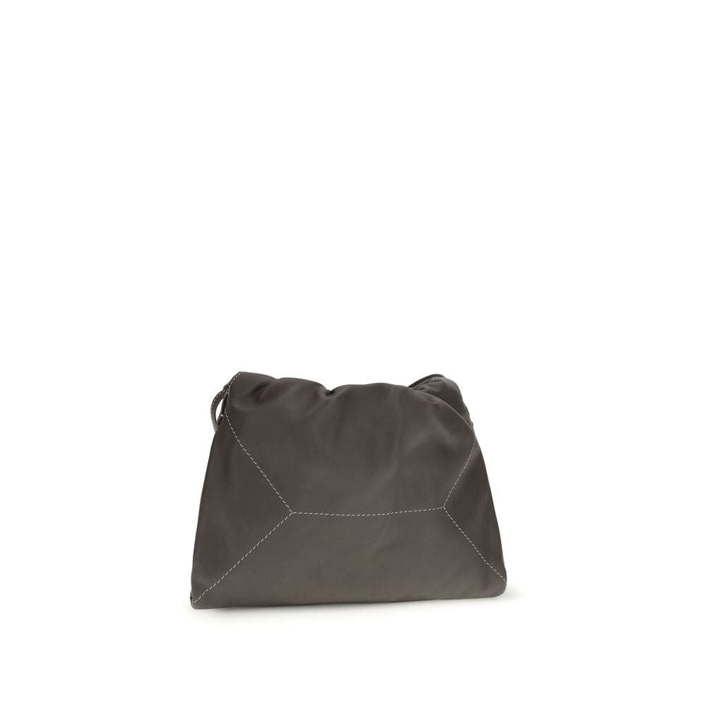 Brunello Cucinelli Brown Calf Leather Bos Taurus Shoulder Bag - 3