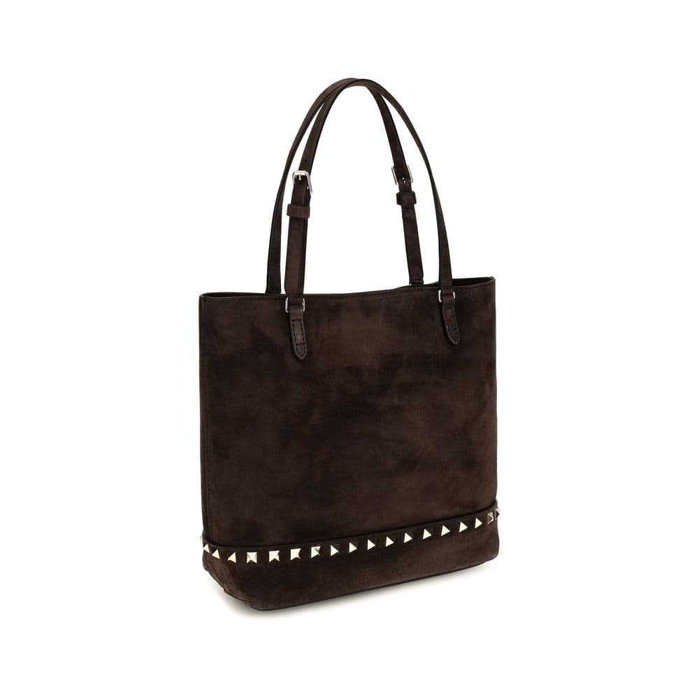 Valentino Garavani Brown Calf Leather Bos Taurus Shoulder Bag - 2