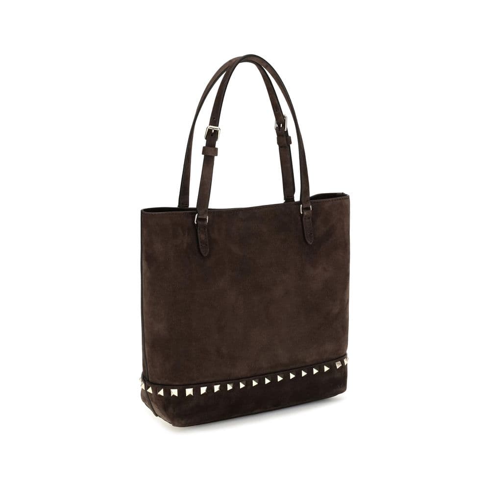 Valentino Garavani Brown Calf Leather Bos Taurus Shoulder Bag - 3