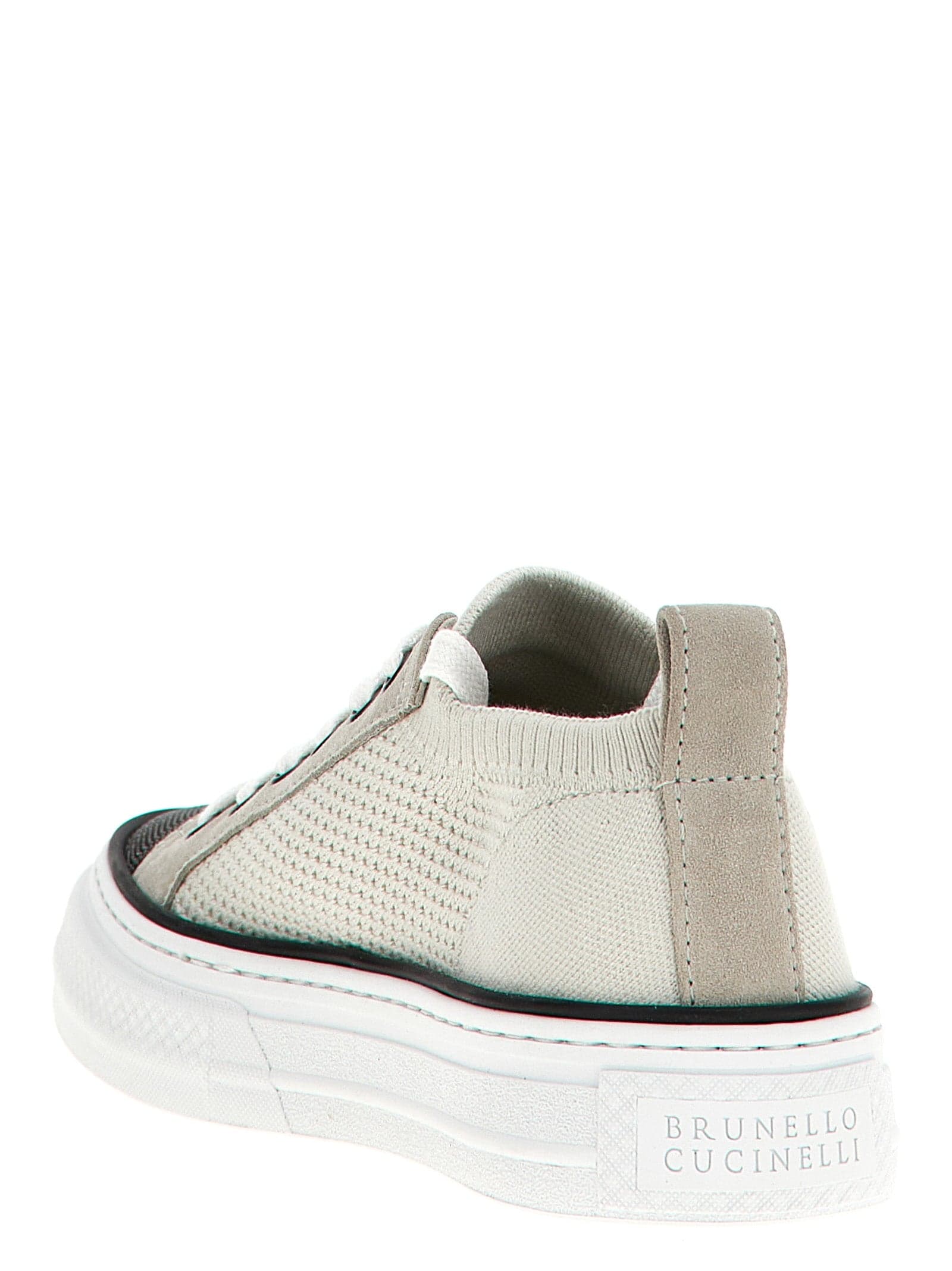 Brunello Cucinelli Multicolor Cotton Low Top Sneakers - 3
