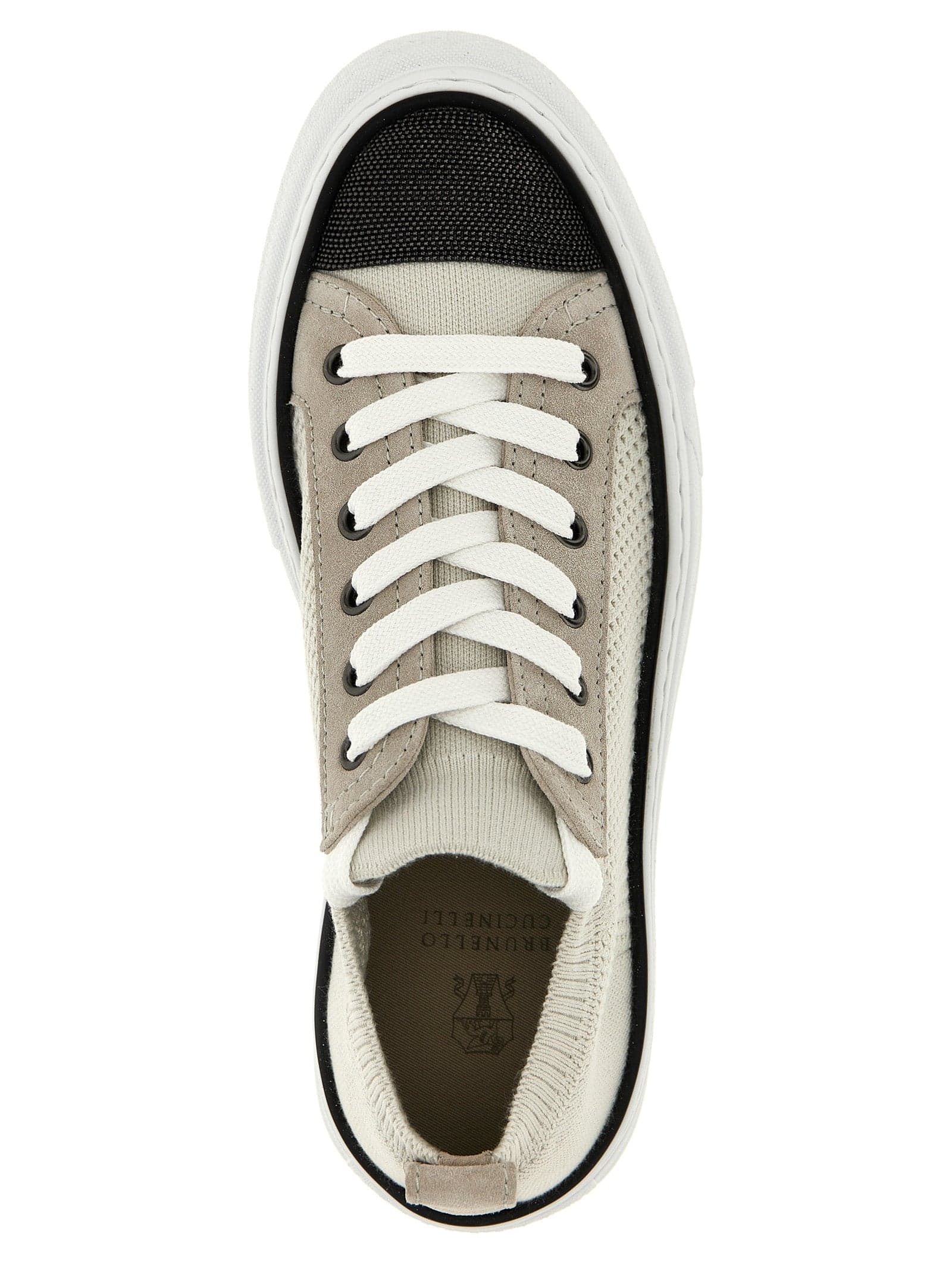 Brunello Cucinelli Multicolor Cotton Low Top Sneakers - 4