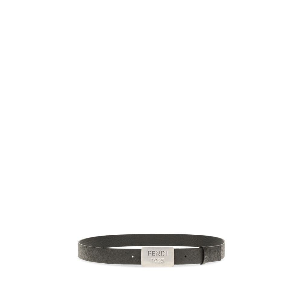 Fendi Black Calf Leather Bos Taurus Regular Belt - 2