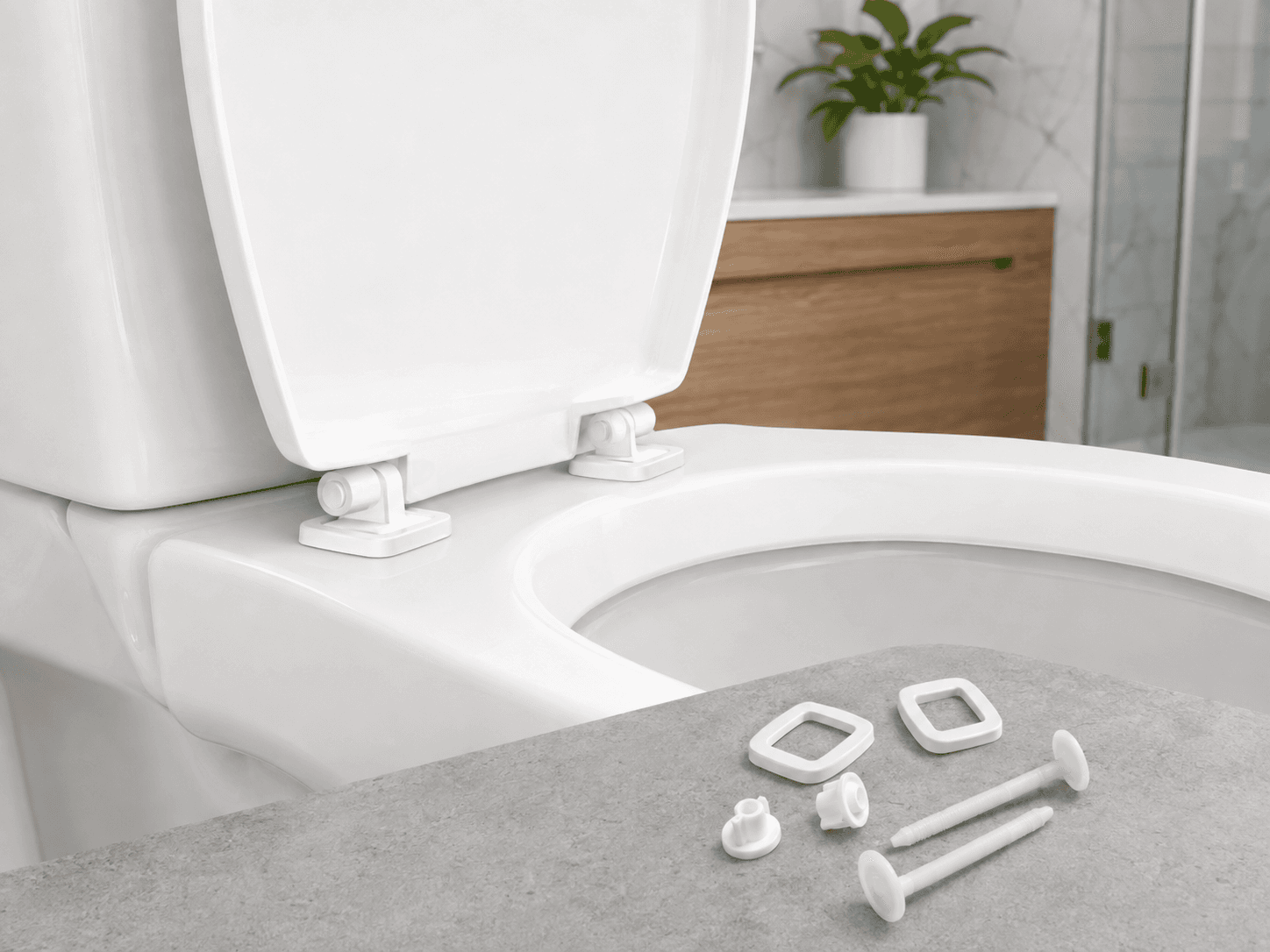 Cerniere di Ricambio per Coprivaso WC Atlantico 104840000 Carrara e Matta - 3