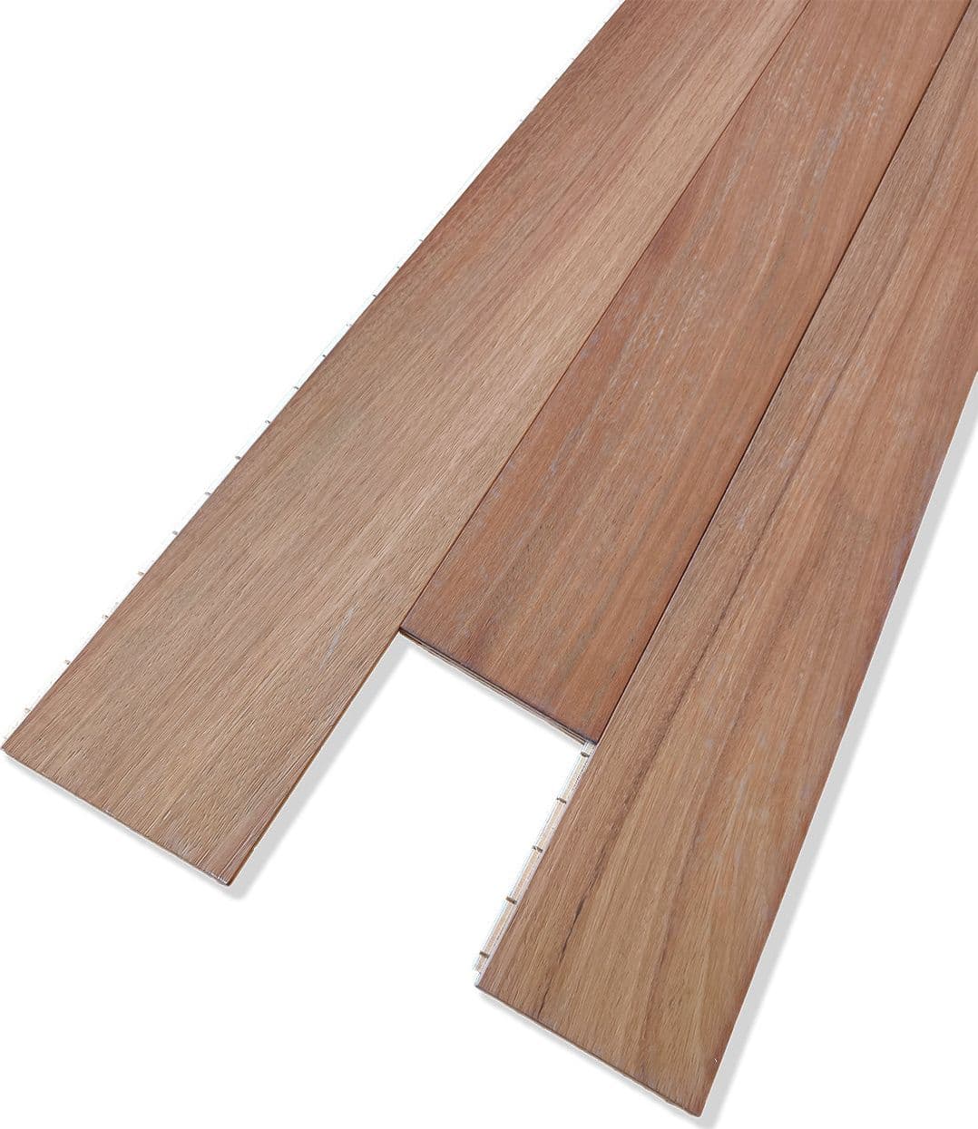 Parquet Prefinito Garbelotto Iroko Largo Spazzolato Verniciato Effetto Grezzo Bisellato 14x140x1500/1780 mm – Lotto 41 mq - 3