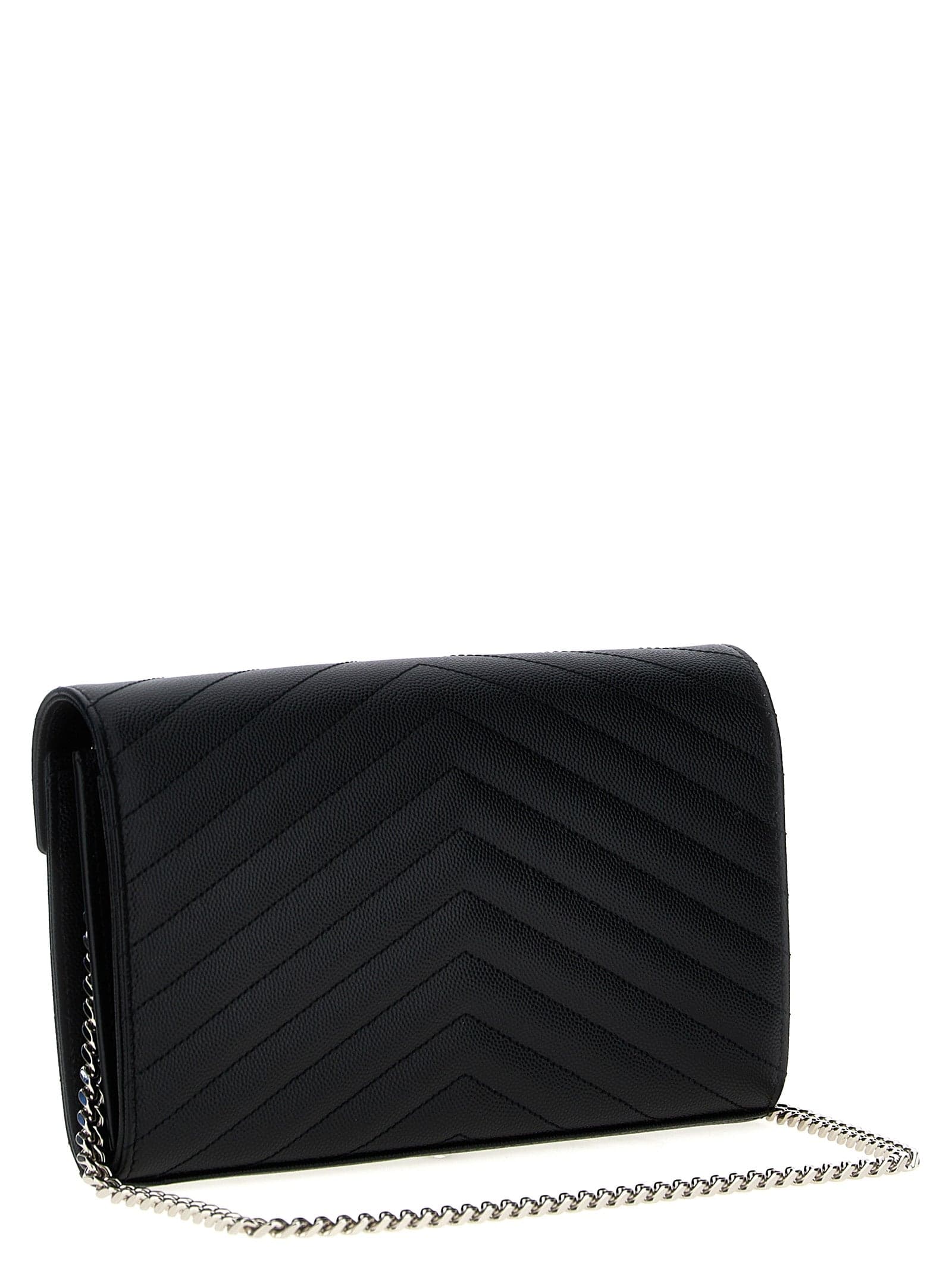 Saint Laurent Black Calfskin Clutch Bag - 2