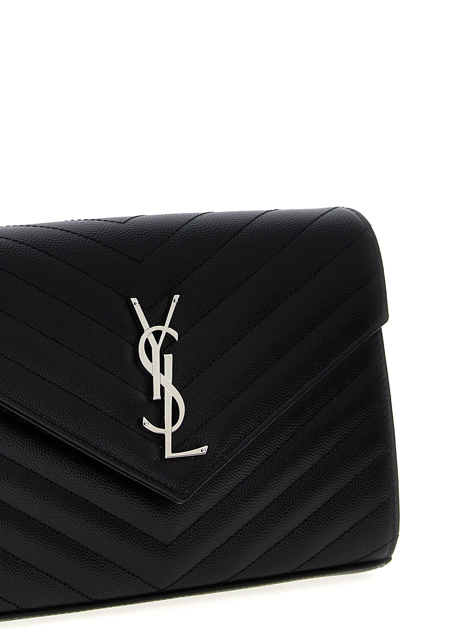 Saint Laurent Black Calfskin Clutch Bag - 3