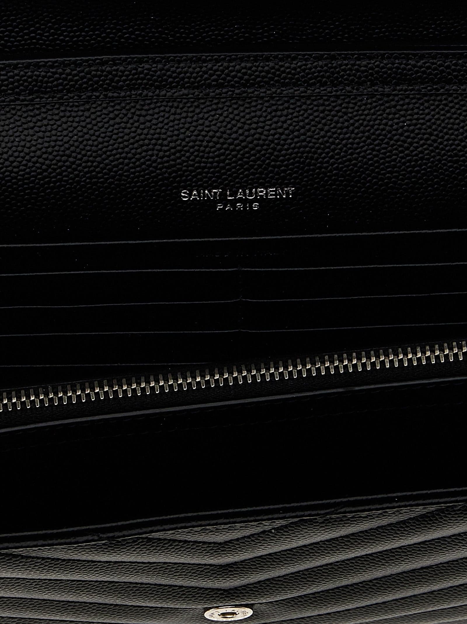 Saint Laurent Black Calfskin Clutch Bag - 4