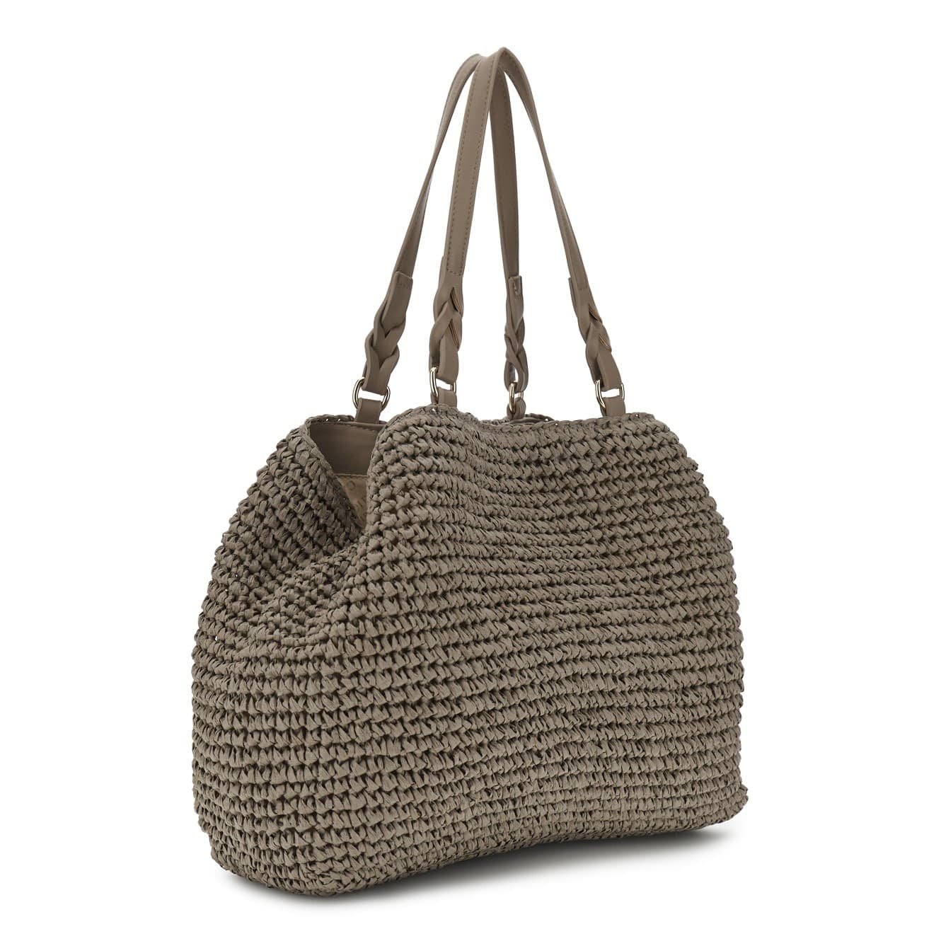 TOTE A SPALLA LAVORAZIONE CROCHET A MANO, CHIUSURA CON CALAMITA E PASSANTE CON M - 2
