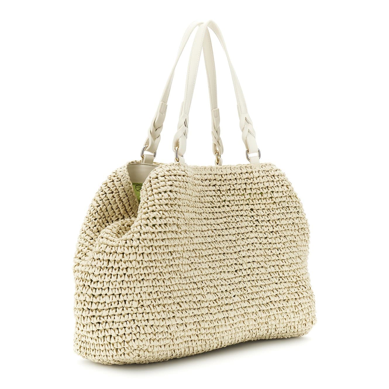 TOTE A SPALLA LAVORAZIONE CROCHET A MANO, CHIUSURA CON CALAMITA E PASSANTE CON M - 6