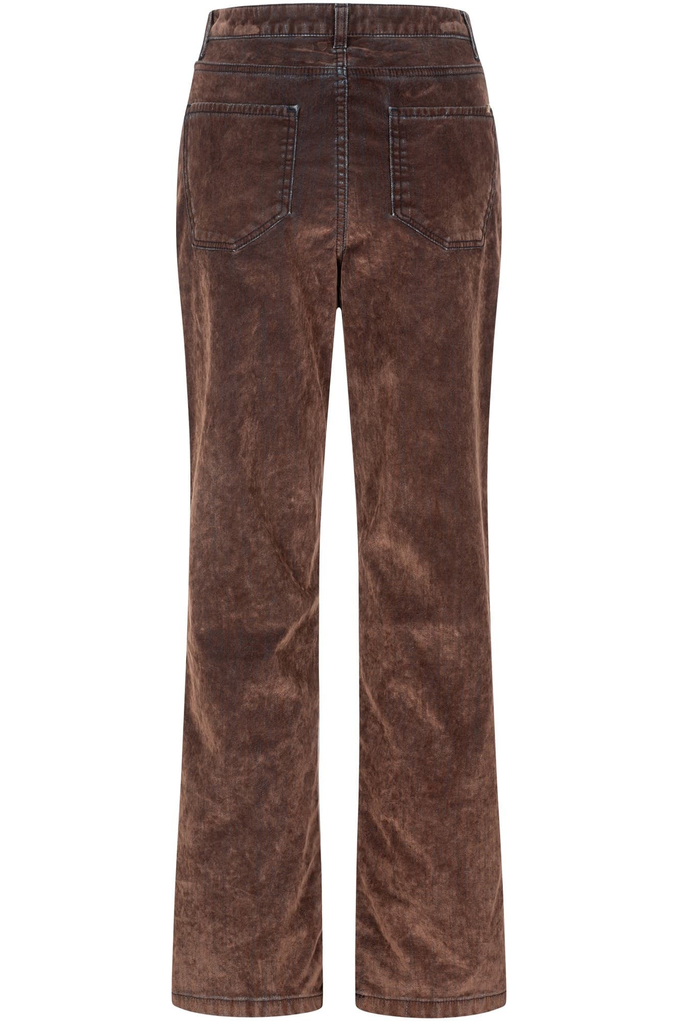 PANTALONE GAMBA DRITTA IN DENIM FLOCCATO - 2