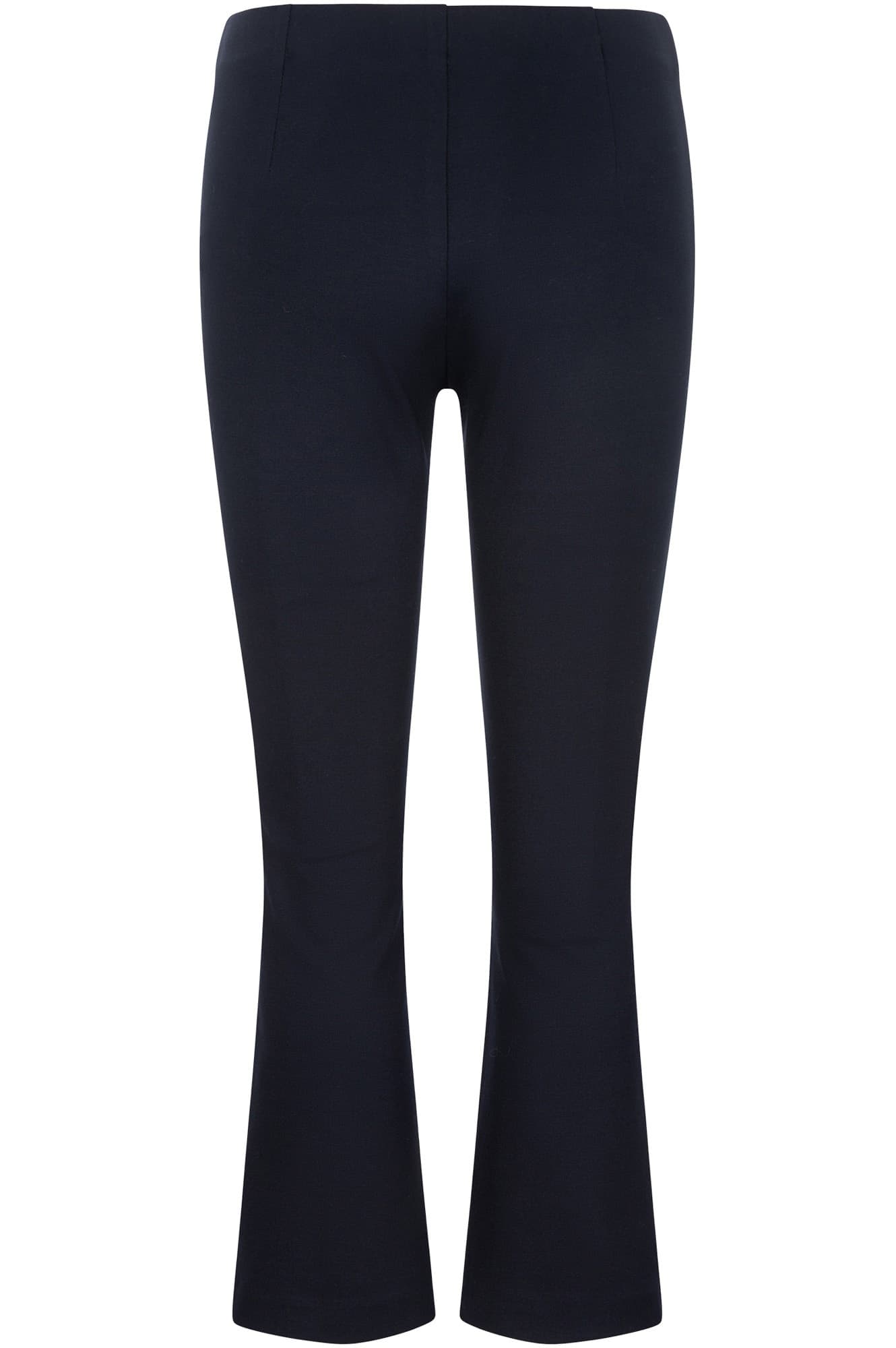 PANTALONE CROPPED FLARE TESSUTO ELASTICIZZATO - 2