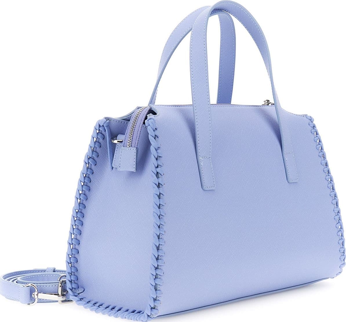 BAULETTO IN MATERIALE SINTETICO EFFETTOSAFFIANO, MOTIVO DI INFILATURA SUI BORDI - 2