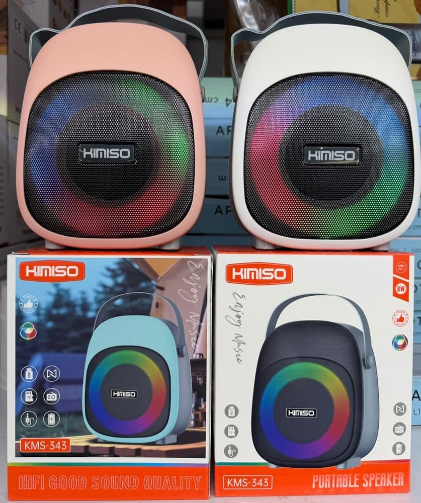 CASSA ALTOPARLANTE BLUETOOTH PORTATILE DA 8 W CON ILLUMINAZIONE RGB MANIGLIA KMS-343 - 2