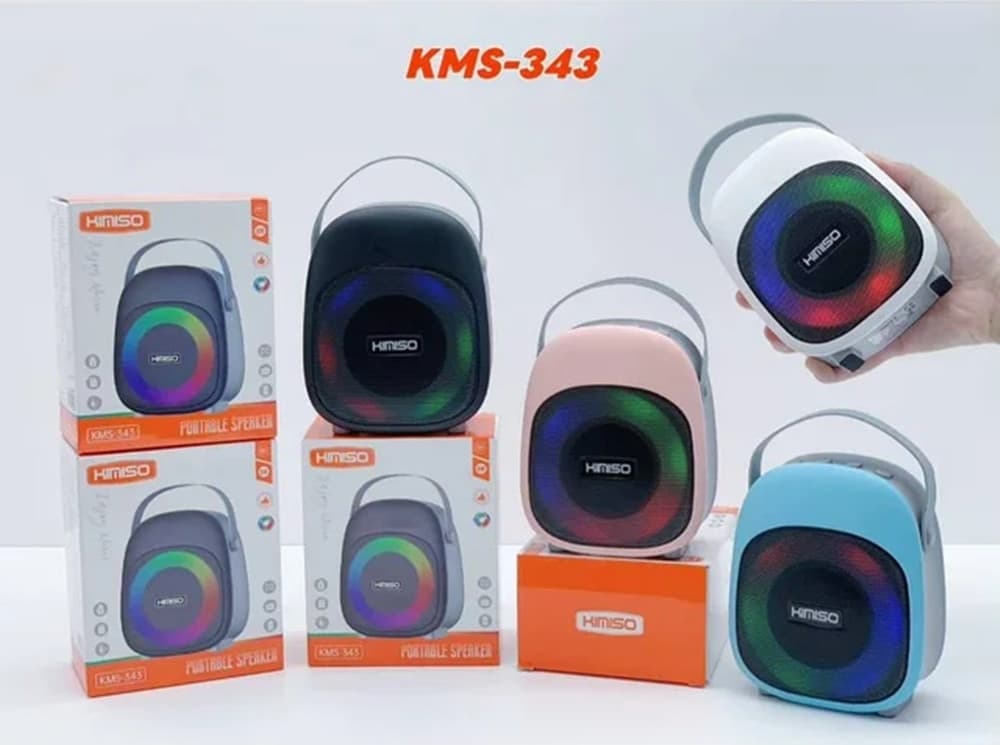 CASSA ALTOPARLANTE BLUETOOTH PORTATILE DA 8 W CON ILLUMINAZIONE RGB MANIGLIA KMS-343 - 4
