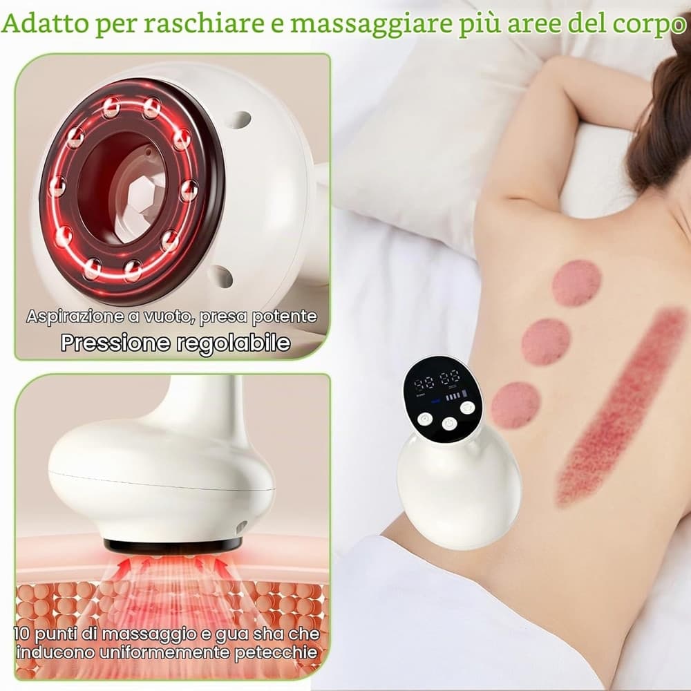 MASSAGGIATORE 4IN1 ANTICELLULITE ELETTRICO SENZA FILI MASSAGGIO PROFONDO CON CALORE CORPO - 14