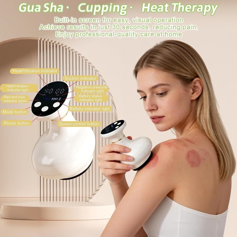 MASSAGGIATORE 4IN1 ANTICELLULITE ELETTRICO SENZA FILI MASSAGGIO PROFONDO CON CALORE CORPO - 9