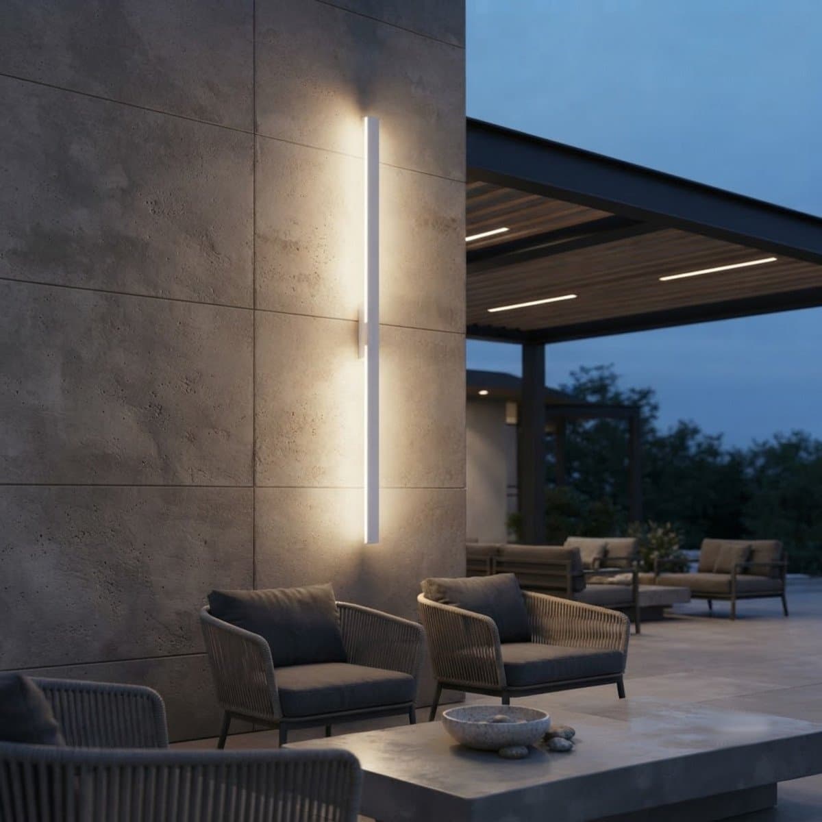 Applique led Redo Group REFLEXA big 2 IP54 biemissione alluminio - 2