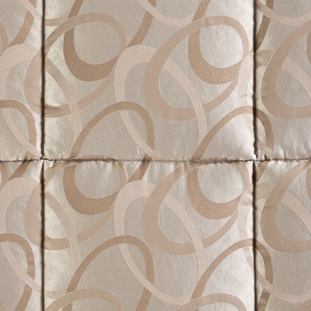Trapunta Damascata Agata ! Caleffi Matrimoniale Floreale in Raso Jacquard 265X265 - 4