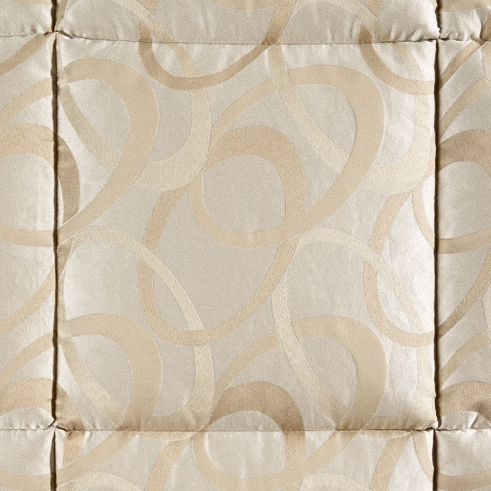 Trapunta Damascata Agata ! Caleffi Matrimoniale Floreale in Raso Jacquard 265X265 - 8