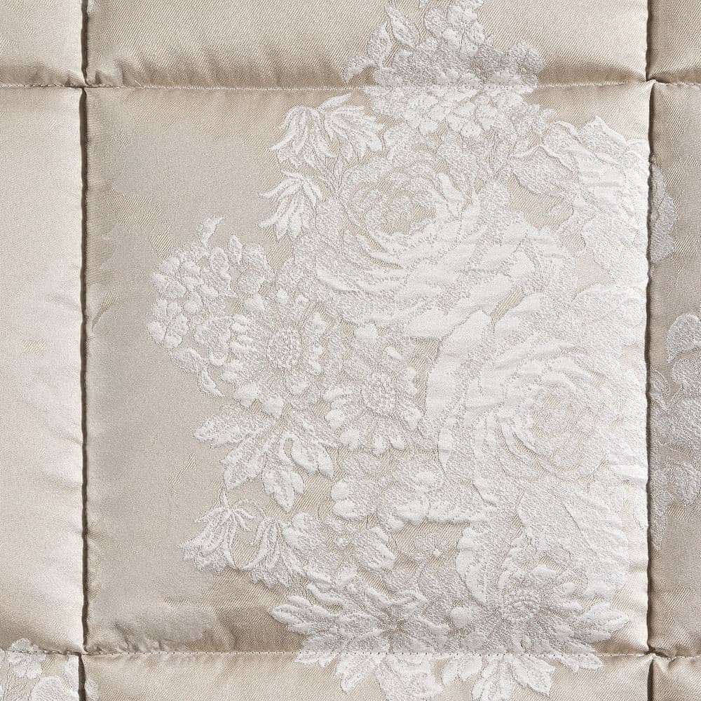 Trapunta Damascata Gloria ! Caleffi  Floreale Matrimoniale in Raso Jacquard 265X265 - 9