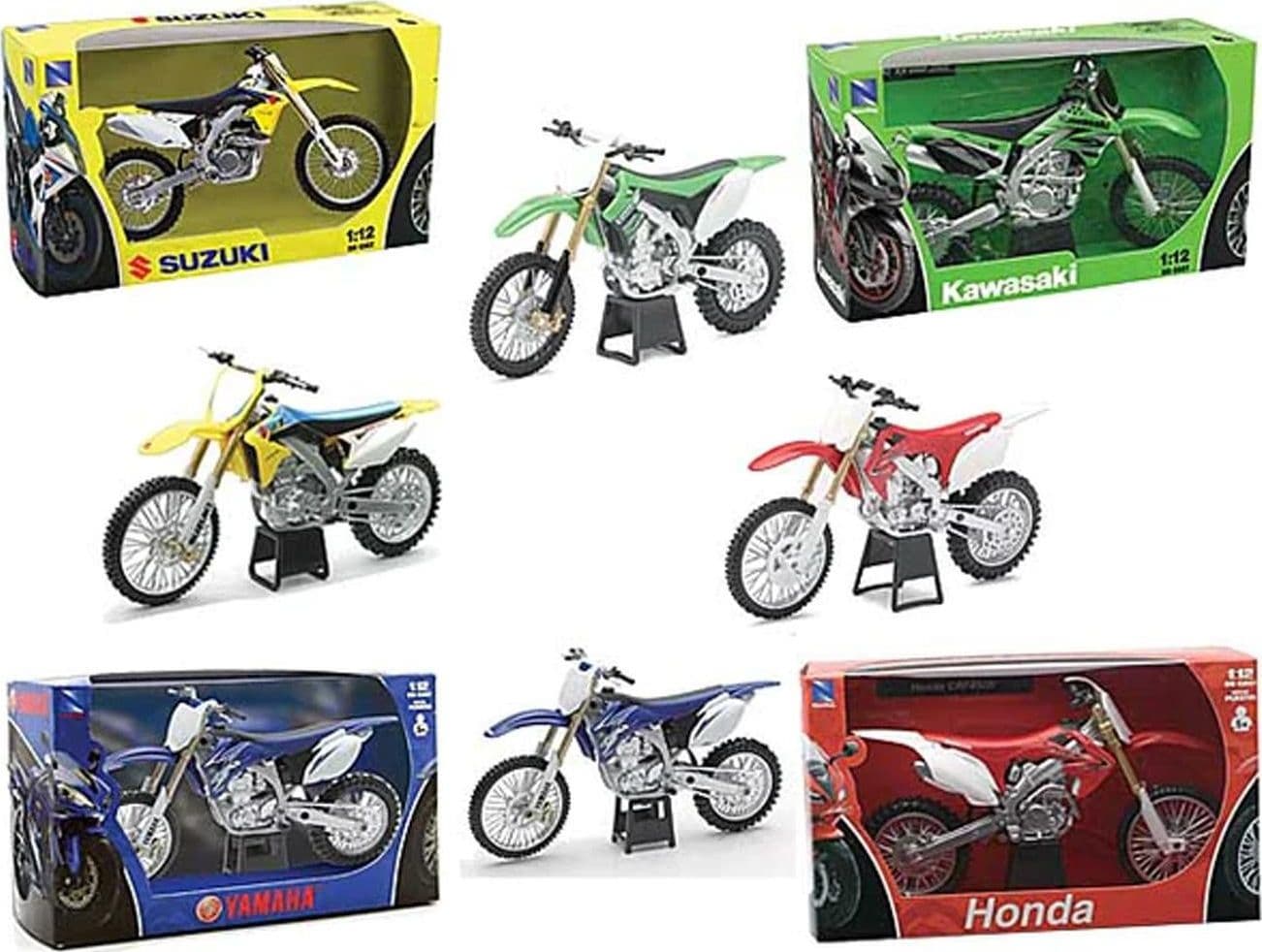 Moto Japan Dirt Bikes Ass. 1:12
