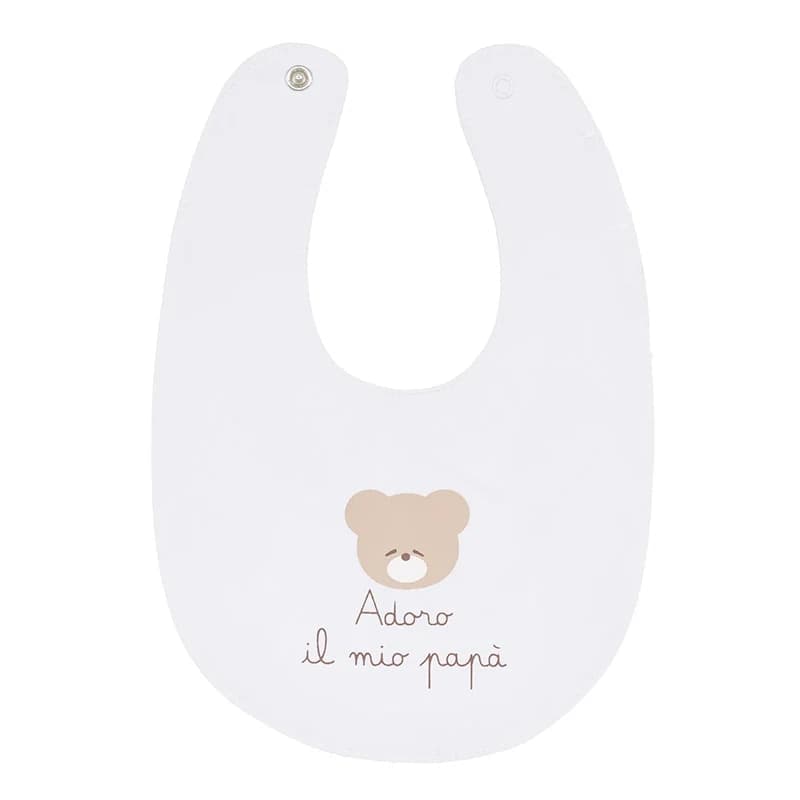 Bavaglino Nanan Bianco Adoro Il Mio Papà - 2