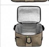 Borsa Frigo Termica ICE BOX con Tracolla Regolabile – Borsa Termica Isolante per Pranzo, Picnic, Mare, Campeggio e Viaggi – Beige, Cammello o Grigio - 12