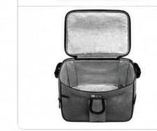 Borsa Frigo Termica ICE BOX con Tracolla Regolabile – Borsa Termica Isolante per Pranzo, Picnic, Mare, Campeggio e Viaggi – Beige, Cammello o Grigio - 9