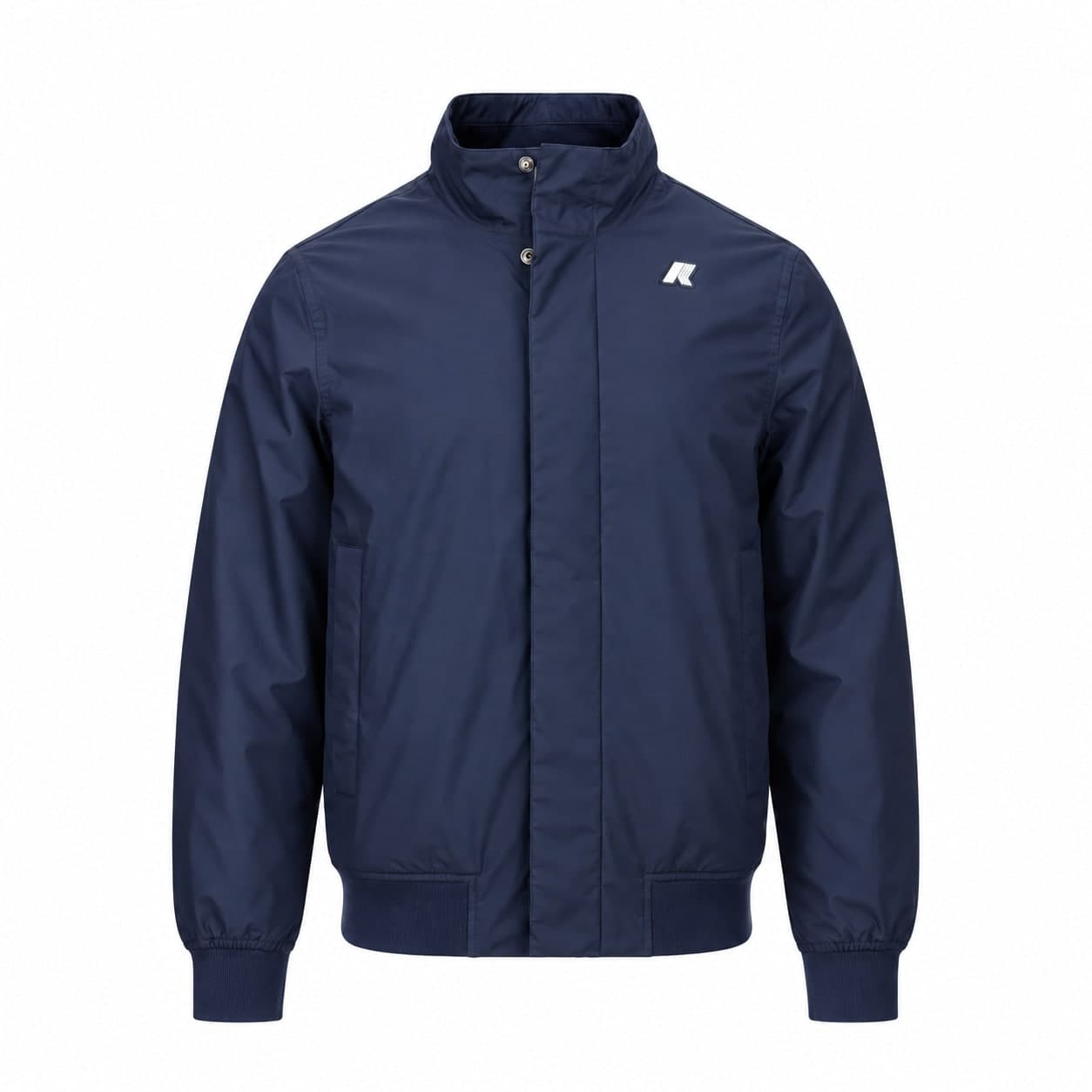 K-Way Giubbino uomo Bomber Arsene Warm Micro Canvas K4157DW K89 Blue Depht - 3