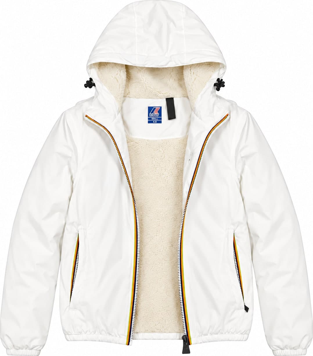 K-WAY Capospalla donna Claudette Orsetto - Bwhite natural  - K81537W-490 - 2