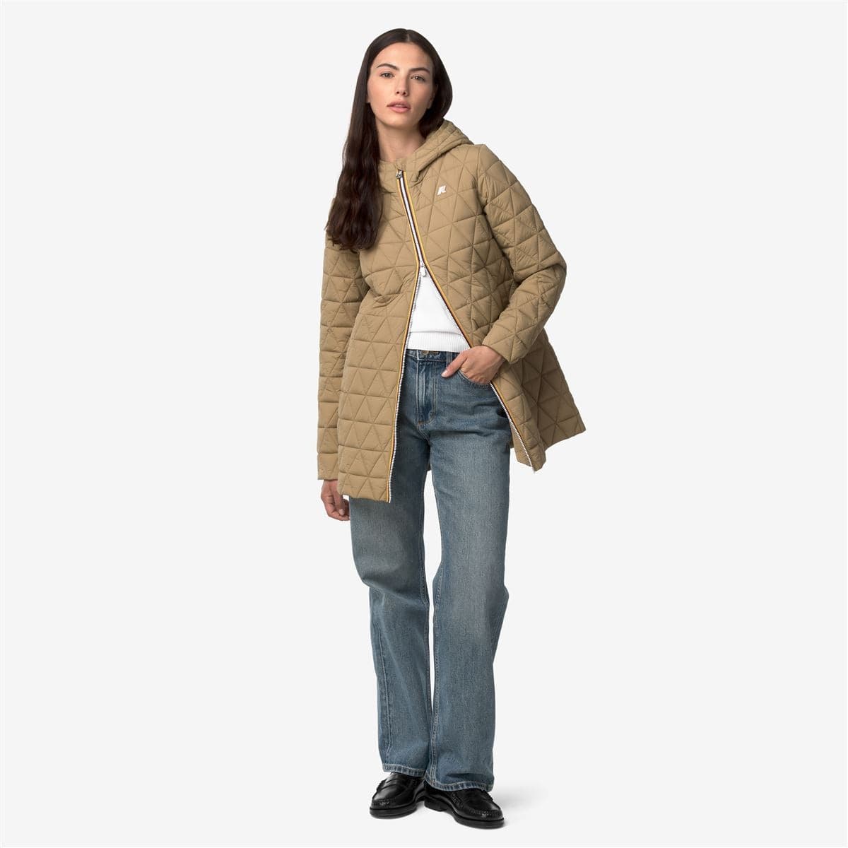 K-way giubbino donna Sophie Diamond quilted warm - Beige K8161HW-677 - 3
