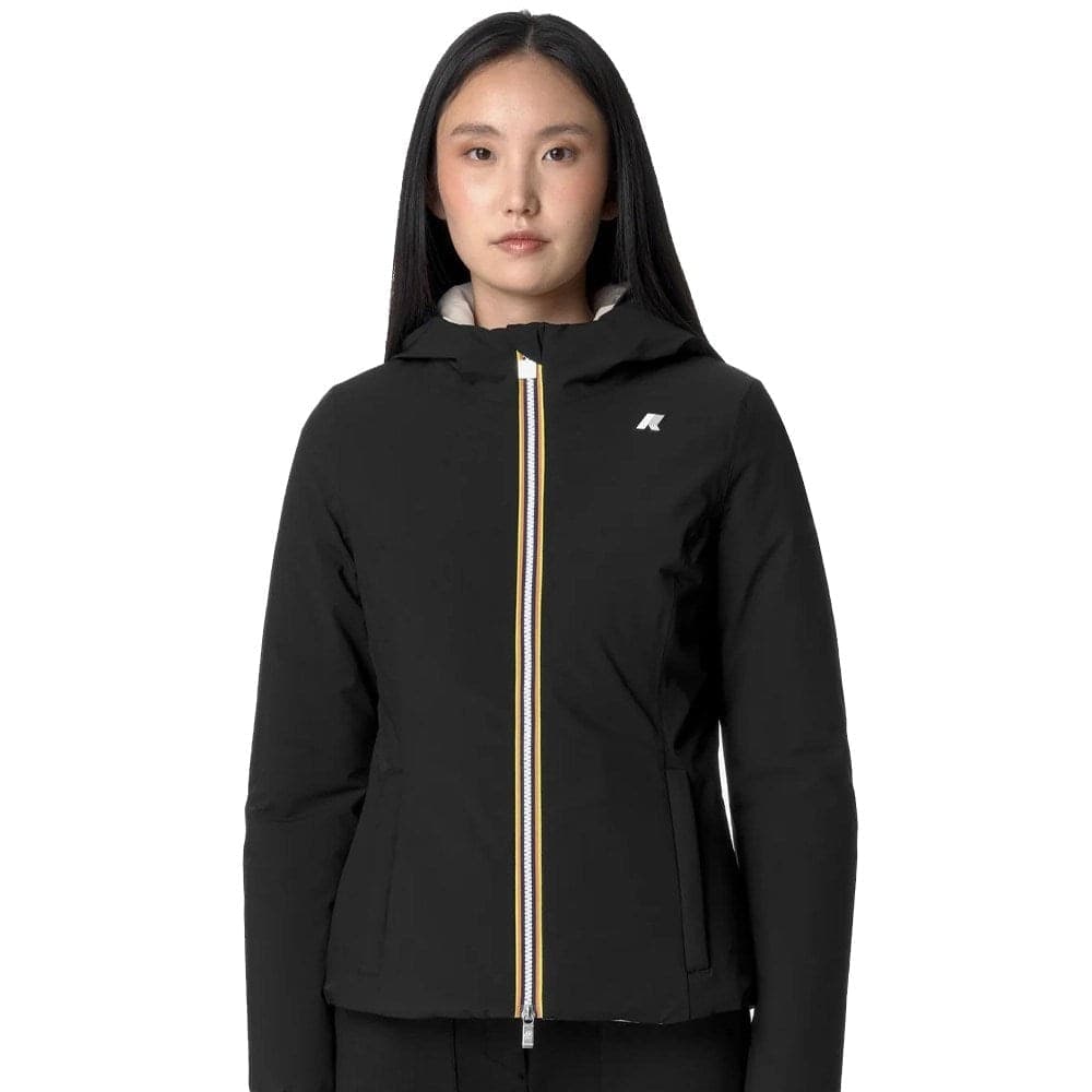 K-WAY Capospalla Donna Lily st Warm double - Black Pure-Beige Khaki K6128TW-DBN - 2