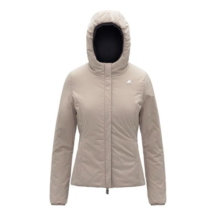 K-WAY Capospalla Donna Lily st Warm double - Black Pure-Beige Khaki K6128TW-DBN - 4