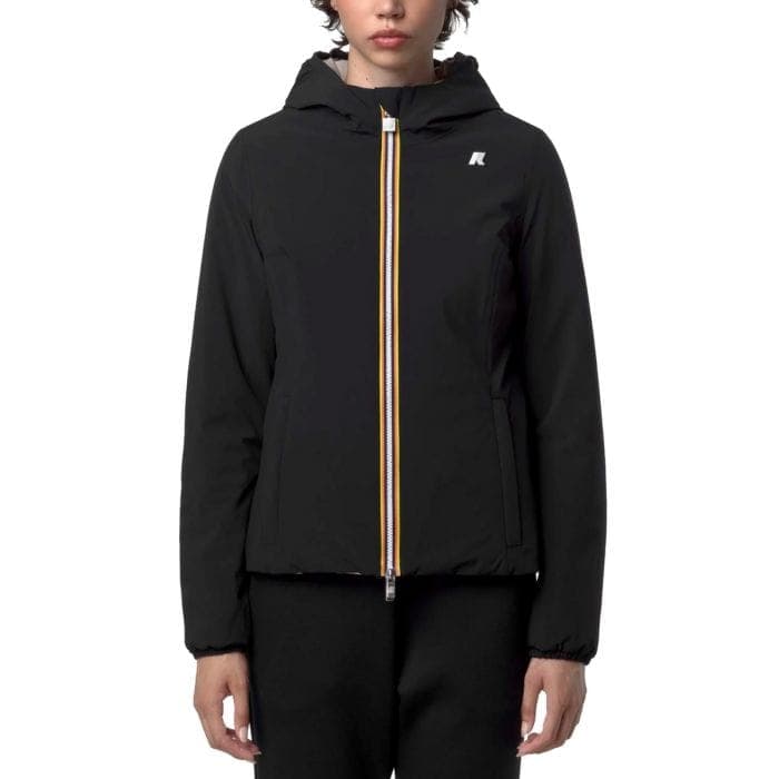 K-WAY Capospalla Donna Lily st Warm double - Black Pure-Beige Khaki K6128TW-DBN - 5